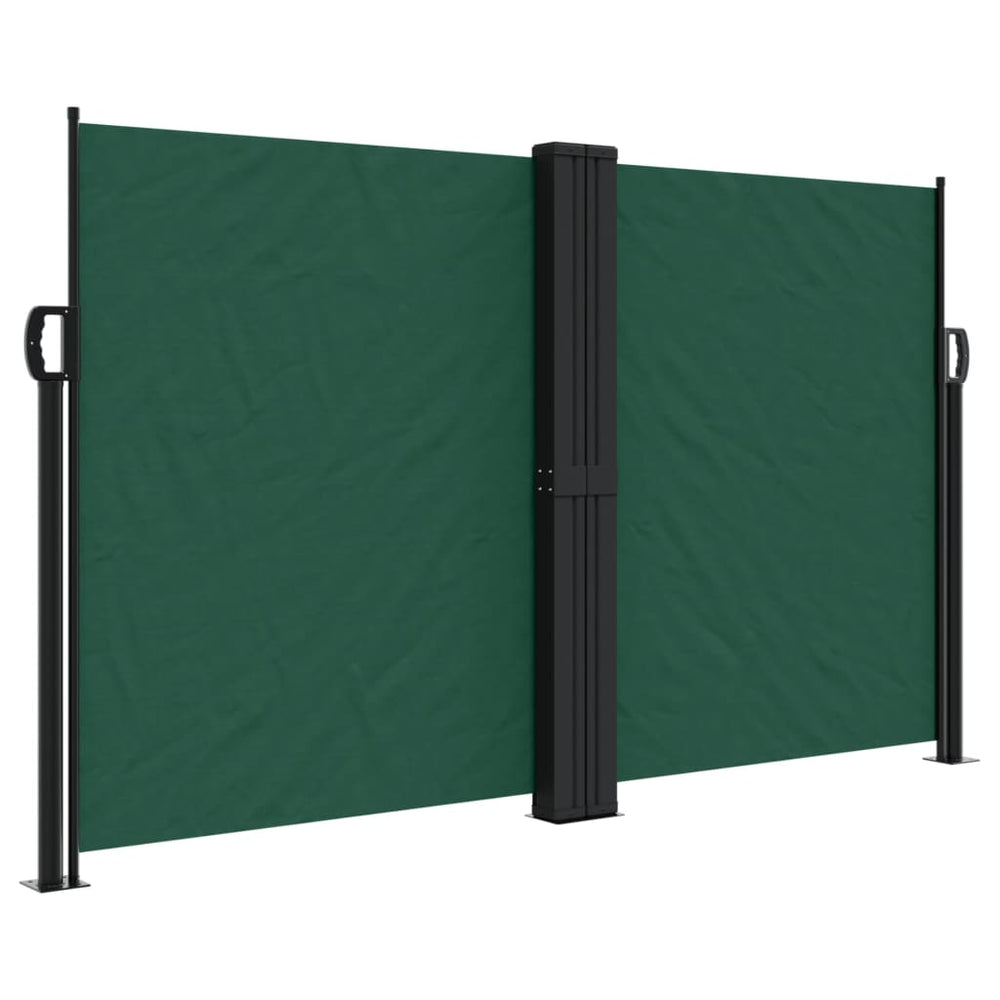 vidaXL Brise-vue latéral rétractable Vert Foncé 140x1000 cm