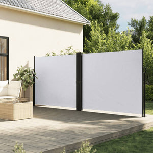 Ausziehbare Seitenmarkise Weiß 180x1000 cm