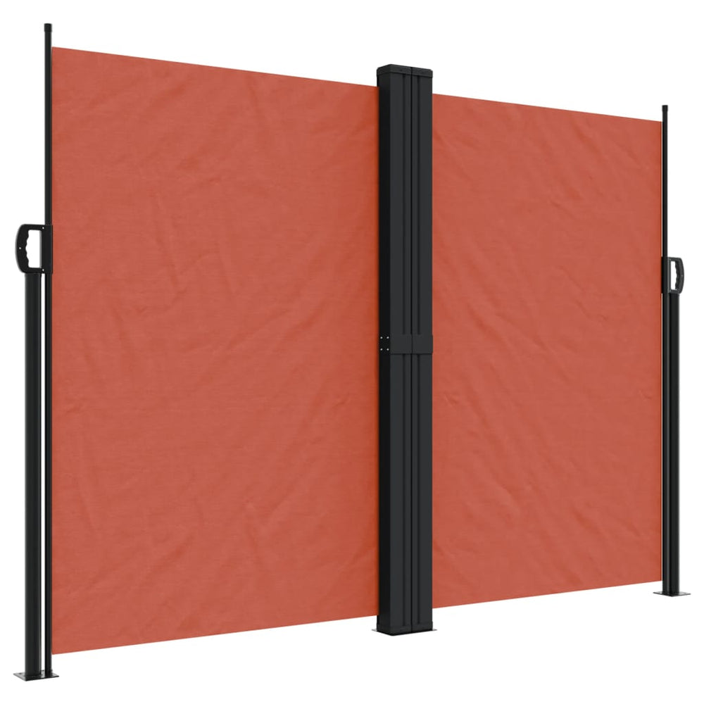 vidaXL Store latéral rétractable Terre Cuite 180x1000 cm