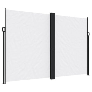 Ausziehbare Seitenmarkise Weiß 220x1000 cm
