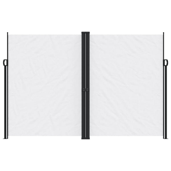 Ausziehbare Seitenmarkise Weiß 220x1000 cm