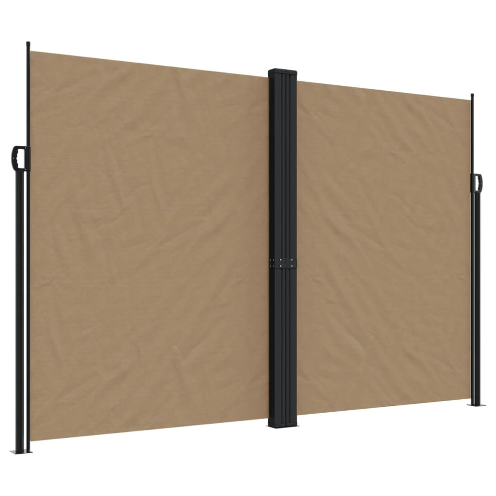 vidaXL Store latéral rétractable taupe 220x1000 cm