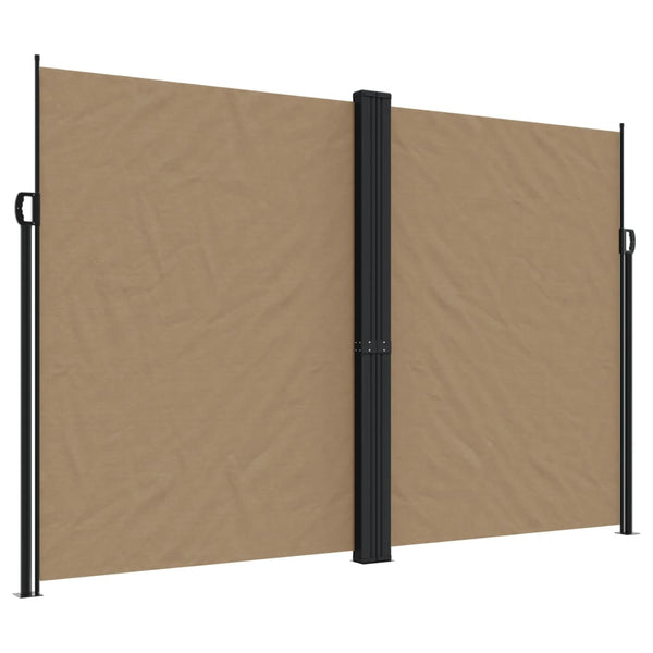 Ausziehbare Seitenmarkise, Taupe, 220x1000 cm