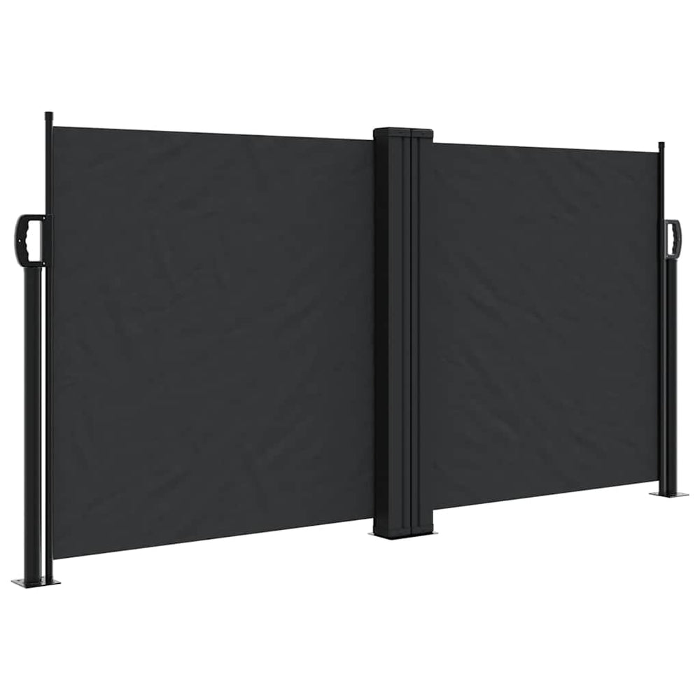 Store latéral rétractable vidaXL Noir 120x1200 cm