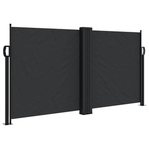 Ausziehbare Seitenmarkise, 120x1200 cm, Schwarz