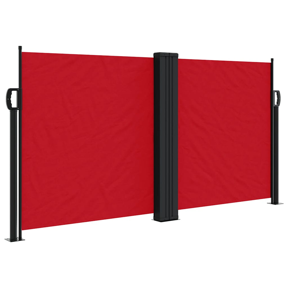 Store latéral vidaXL rétractable rouge 120x1200 cm