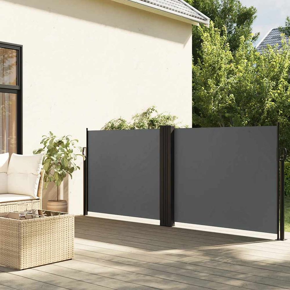 vidaXL Store latéral rétractable anthracite 120 x 1200 cm