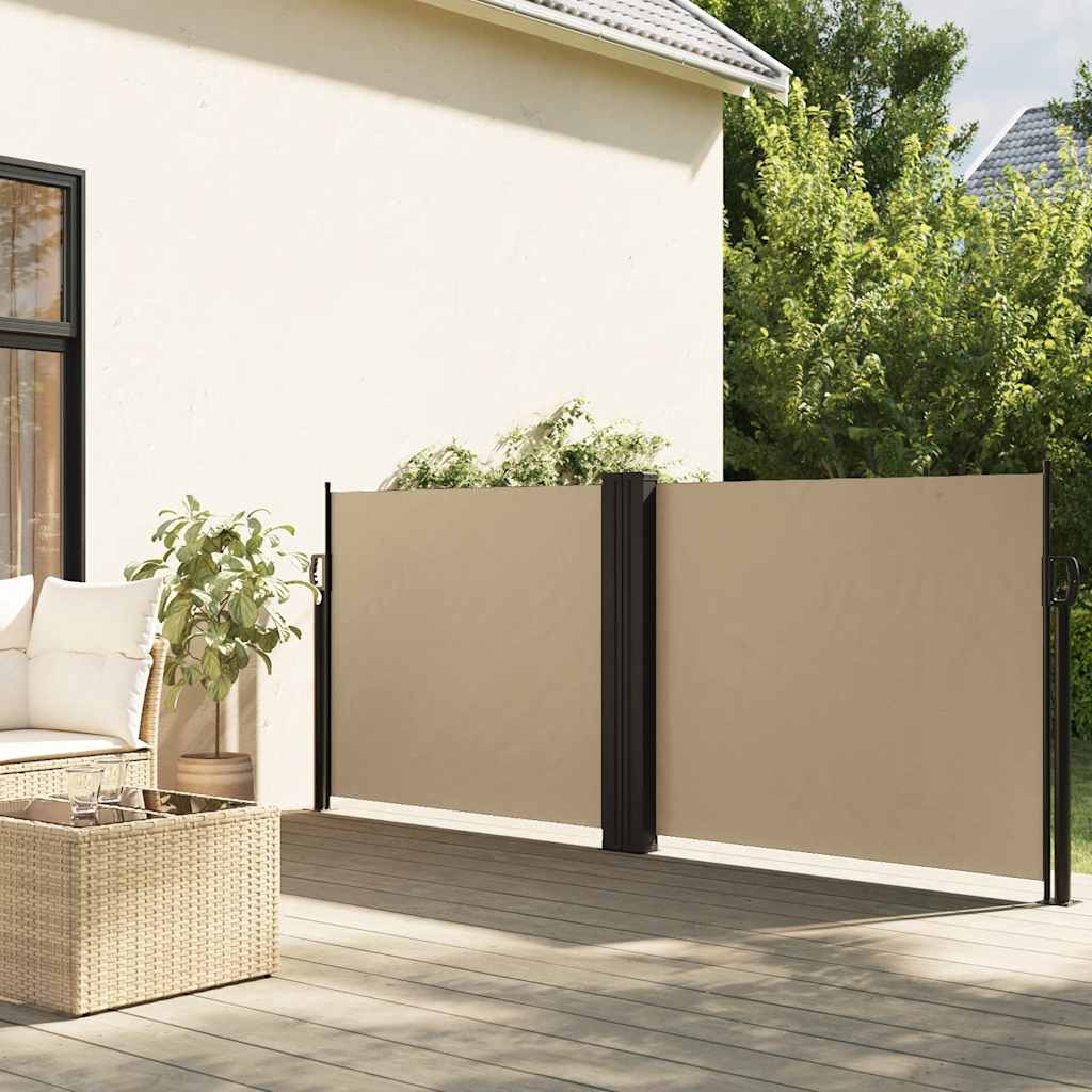 Ausziehbare Seitenmarkise Beige 120x1200 cm
