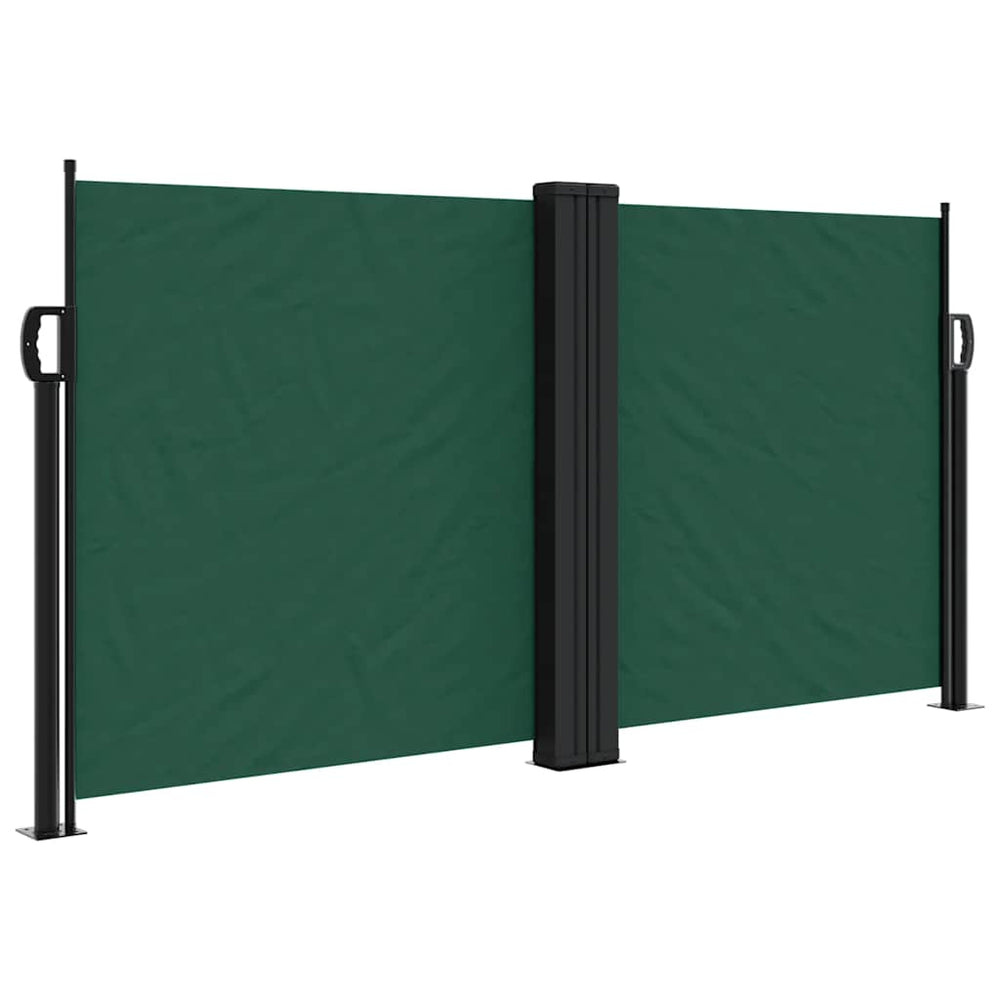 vidaXL Store latéral rétractable vert foncé 120x1200 cm