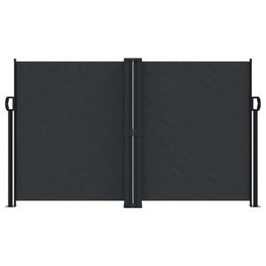Schwarze Ausziehbare Seitenmarkise 140x1200 cm