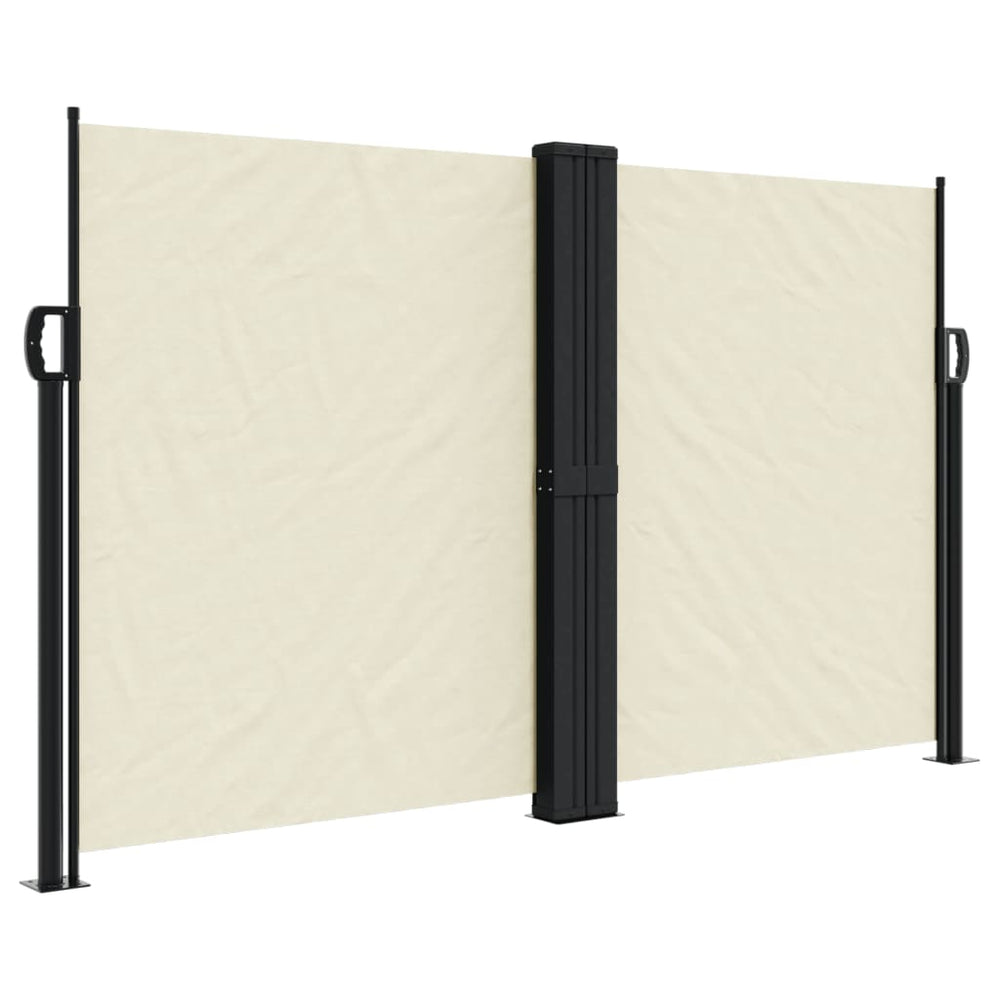vidaXL Store latéral rétractable Crème 140x1200 cm