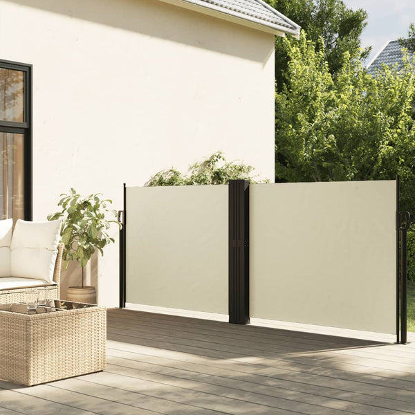 Ausziehbare Seitenmarkise Creme 140x1200 cm