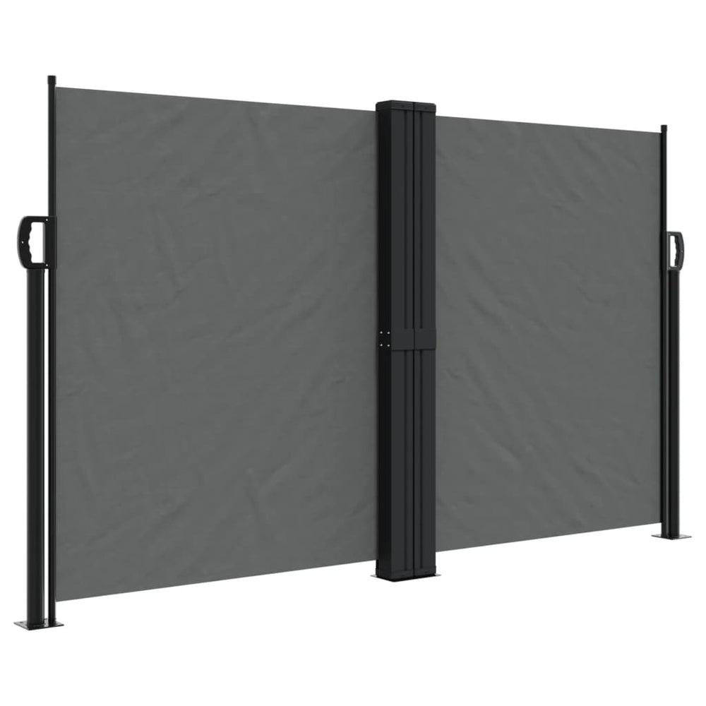 Store latéral vidaXL rétractable anthracite 140x1200 cm