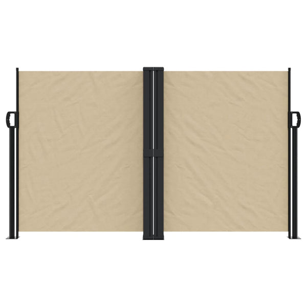 Ausziehbare Seitenmarkise Beige 140x1200 cm