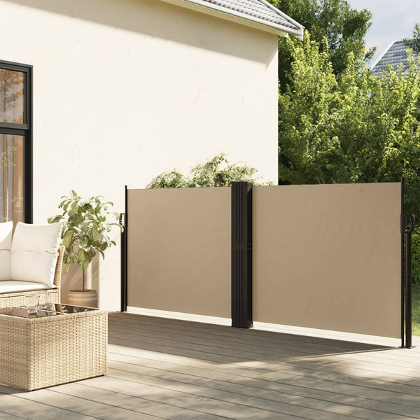 Ausziehbare Seitenmarkise Beige 140x1200 cm