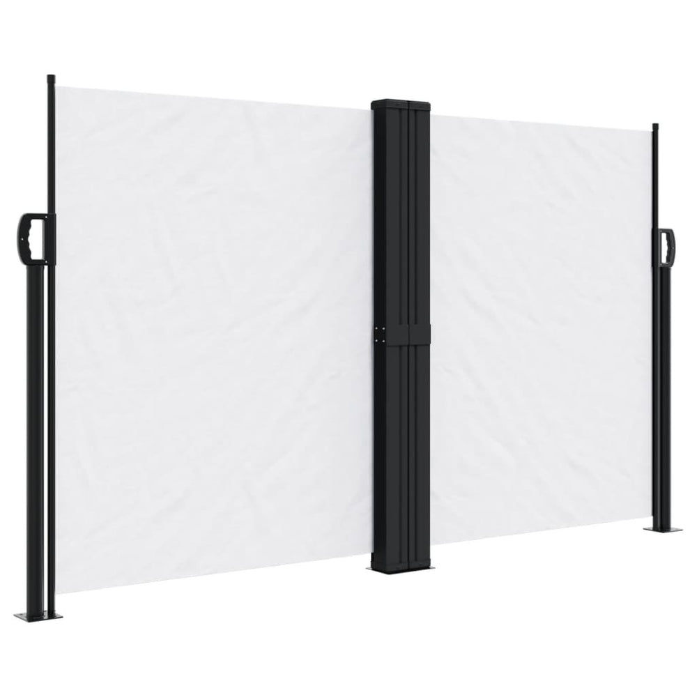 vidaXL Store latéral rétractable blanc 140x1200 cm