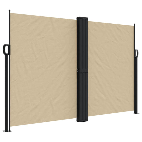 Ausziehbare Seitenmarkise Beige 160x1200 cm