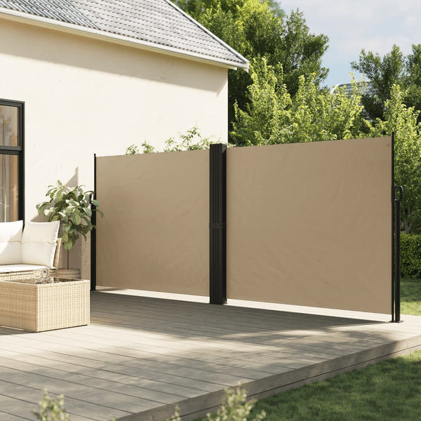 Ausziehbare Seitenmarkise Beige 160x1200 cm