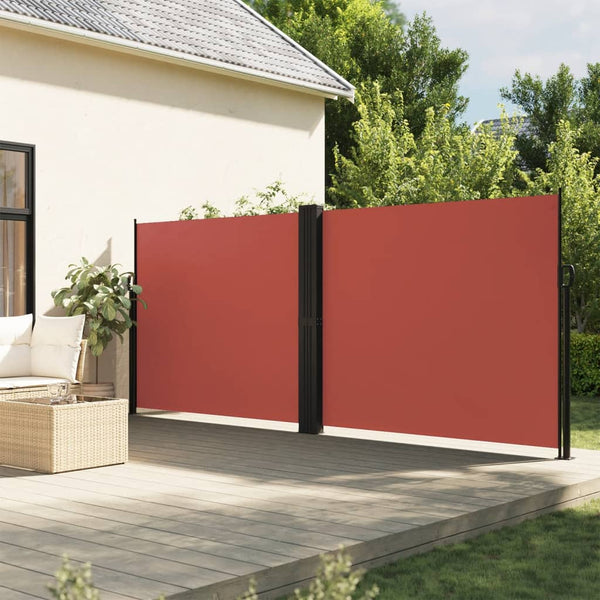 Ausziehbare Seitenmarkise Terrakotta 160x1200 cm