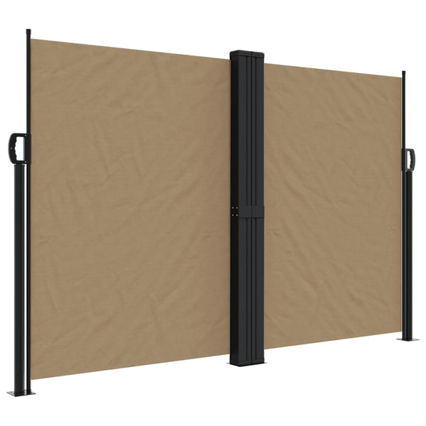 Ausziehbare Seitenmarkise Taupe 160x1200 cm