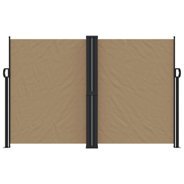 Ausziehbare Seitenmarkise Taupe 160x1200 cm