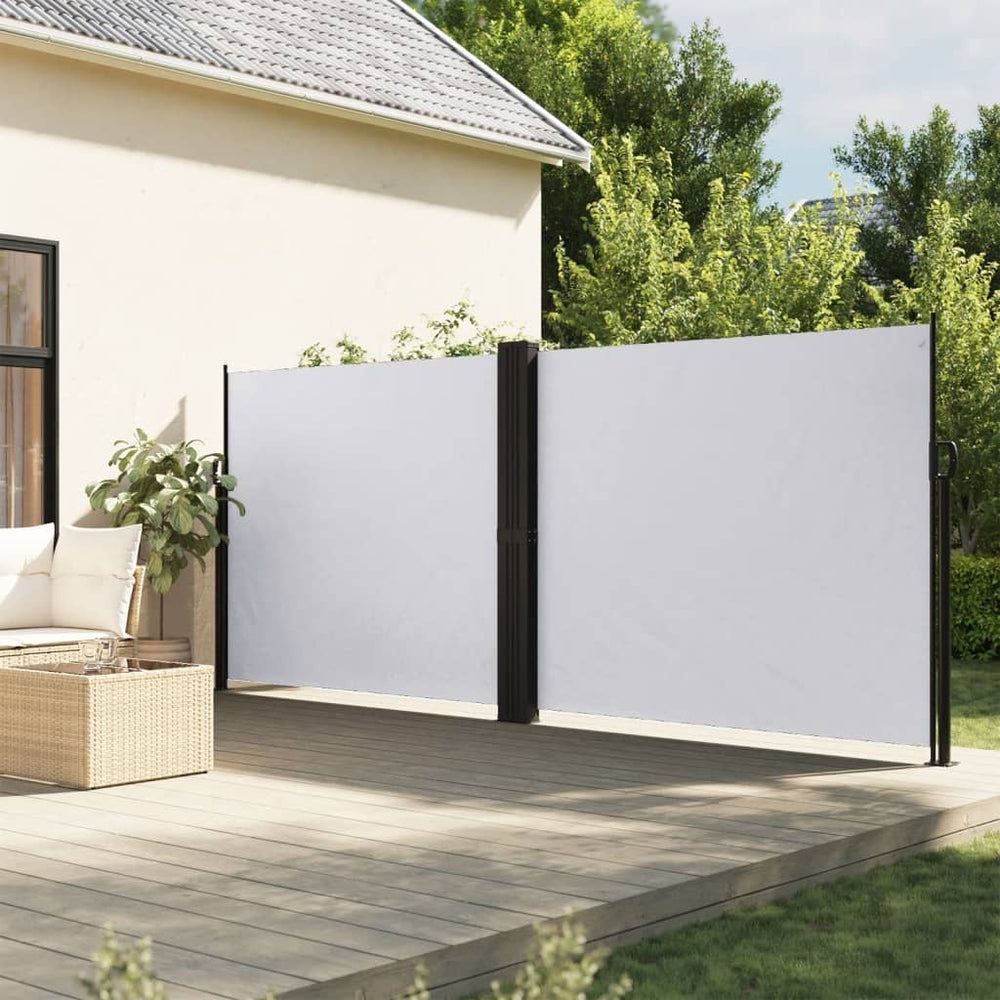 Ausziehbare Seitenmarkise Weiß 180x1200 cm
