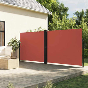 Ausziehbare Seitenmarkise Terrakottarot 180x1200 cm