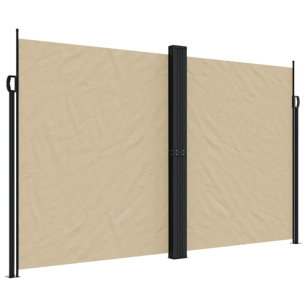 Ausziehbare Seitenmarkise Beige 200x1200 cm