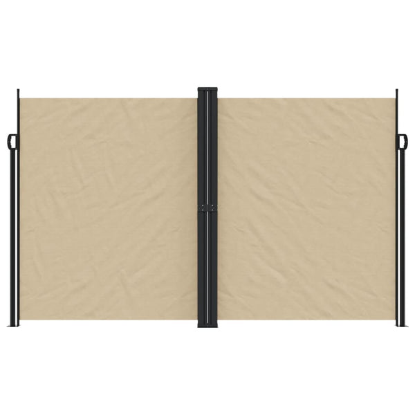 Ausziehbare Seitenmarkise Beige 200x1200 cm