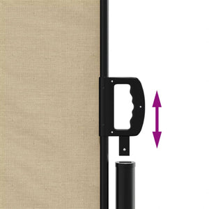 Ausziehbare Seitenmarkise Beige 200x1200 cm