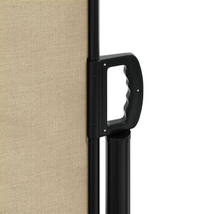 Ausziehbare Seitenmarkise Beige 200x1200 cm