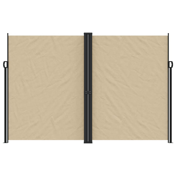 Ausziehbare Seitenmarkise Beige 220x1200 cm