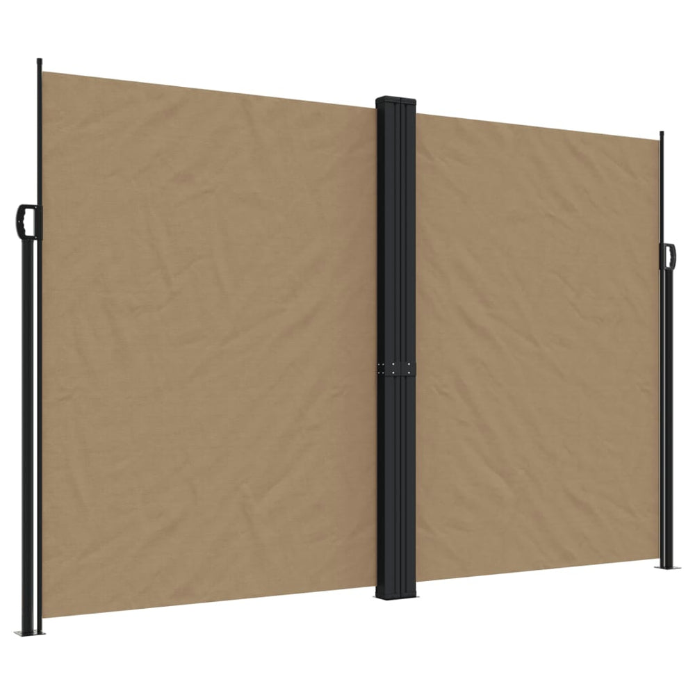 Ausziehbare Seitenmarkise, Taupe, 220x1200 cm