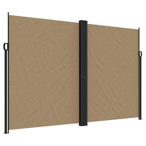 Ausziehbare Seitenmarkise, Taupe, 220x1200 cm