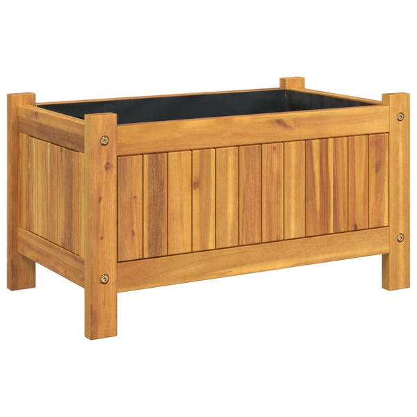 Pflanzkübel Akazie 54x31x30 cm mit Einlage