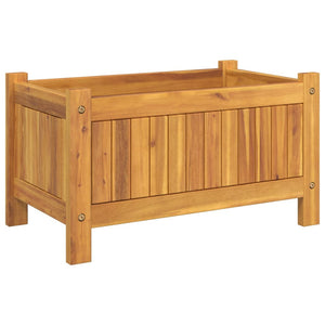 Pflanzkübel Akazie 54x31x30 cm mit Einlage