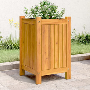 Akazien Pflanzkübel mit Einlage 31x31x50cm