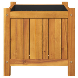 Akazienholz Pflanzkübel mit Einsatz 42x42x40 cm