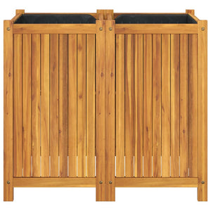Akazienholz Pflanzkübel mit Einsatz 84x75cm
