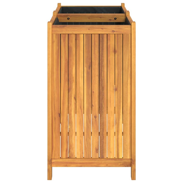 Akazienholz Pflanzkübel mit Einsatz 84x75cm