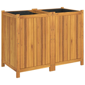 Akazie Pflanzkübel 100x50x75 cm mit Einlage