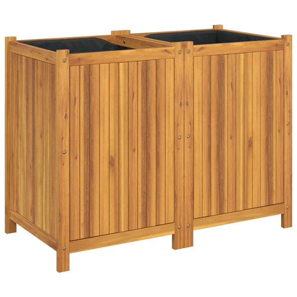 Akazie Pflanzkübel 100x50x75 cm mit Einlage