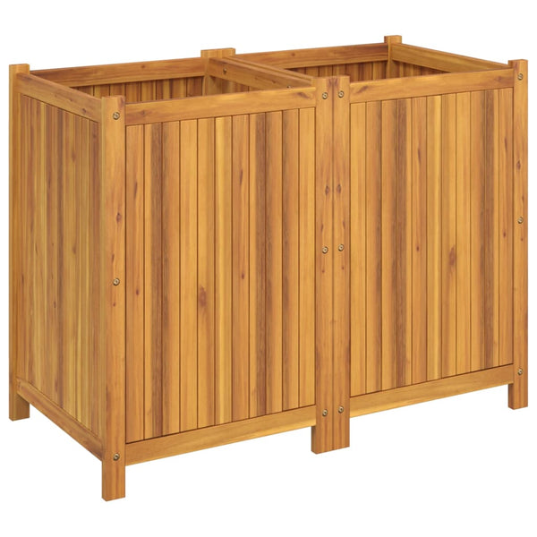Akazie Pflanzkübel 100x50x75 cm mit Einlage