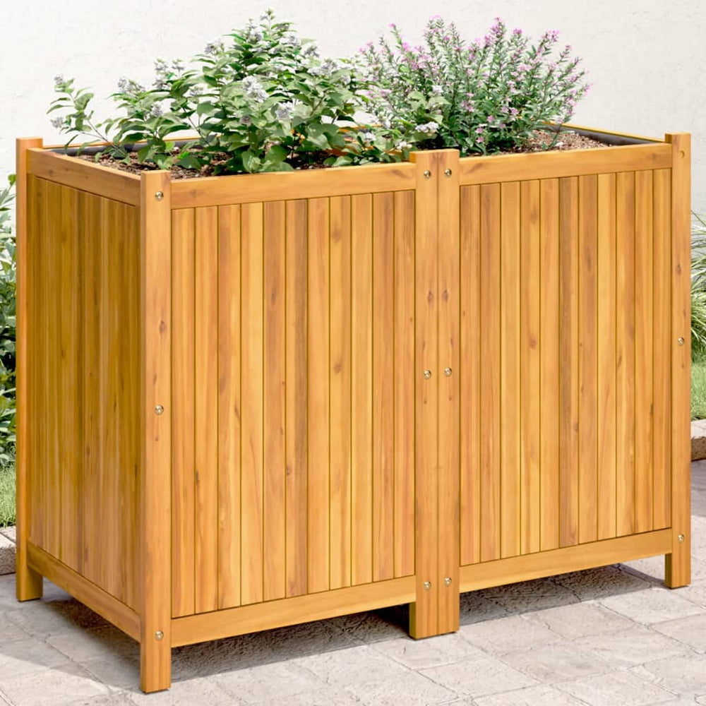 Akazie Pflanzkübel 100x50x75 cm mit Einlage