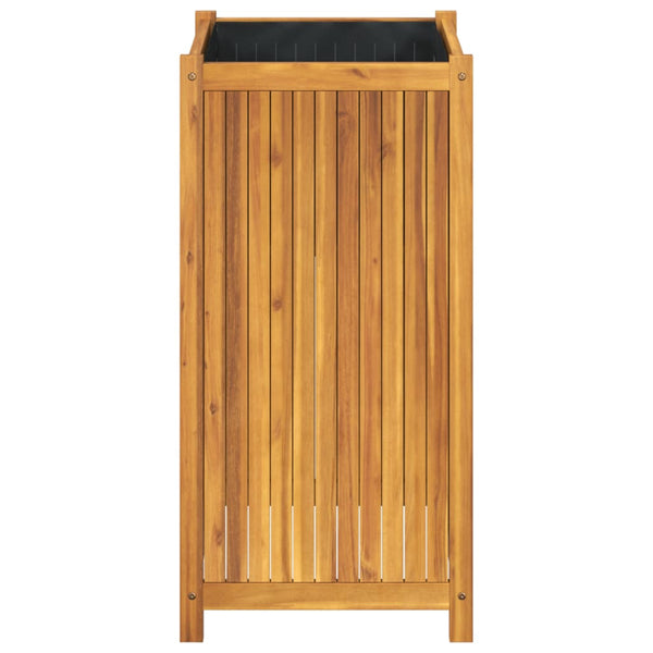 Pflanzkübel Akazie 50x50x100 cm mit Einlage
