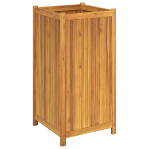Pflanzkübel Akazie 50x50x100 cm mit Einlage