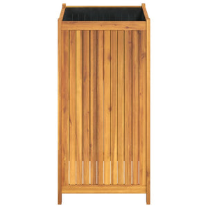 Pflanzkübel Akazie 50x50x100 cm mit Einlage