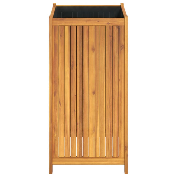 Pflanzkübel Akazie 50x50x100 cm mit Einlage