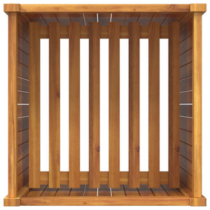 Pflanzkübel Akazie 50x50x100 cm mit Einlage