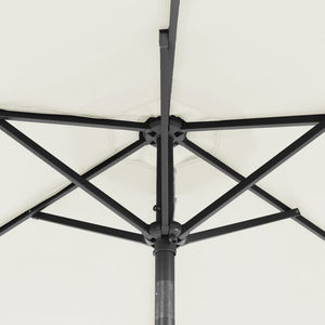 Weißer Sonnenschirm 225x225 cm